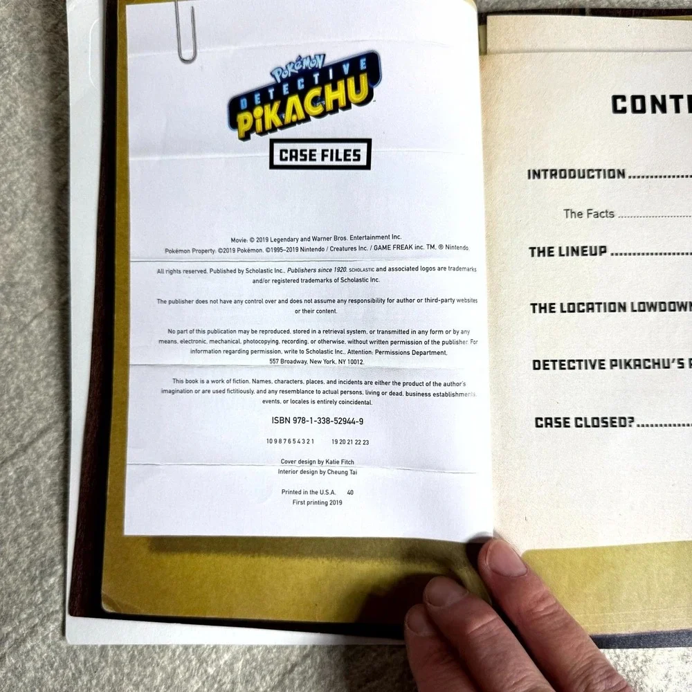 Pokemon Scholastic Detective Pikachu‎ Case Files book 2019